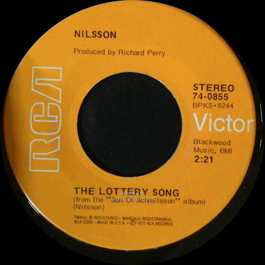 Nilsson - The Lottery Song / Remember (Christmas) side A