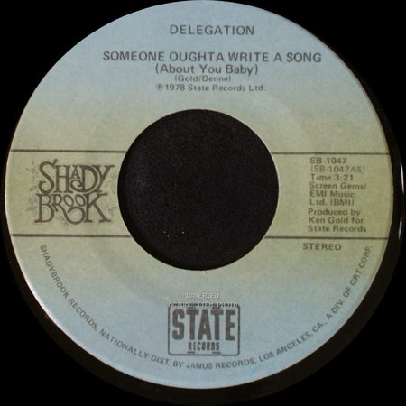 Delegation - Mr. Heartbreak / Someone Oughta Write A Song (About You Baby) side A