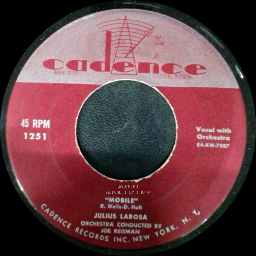 Julius Larosa - Mobile / I Hate To Say Hello side A