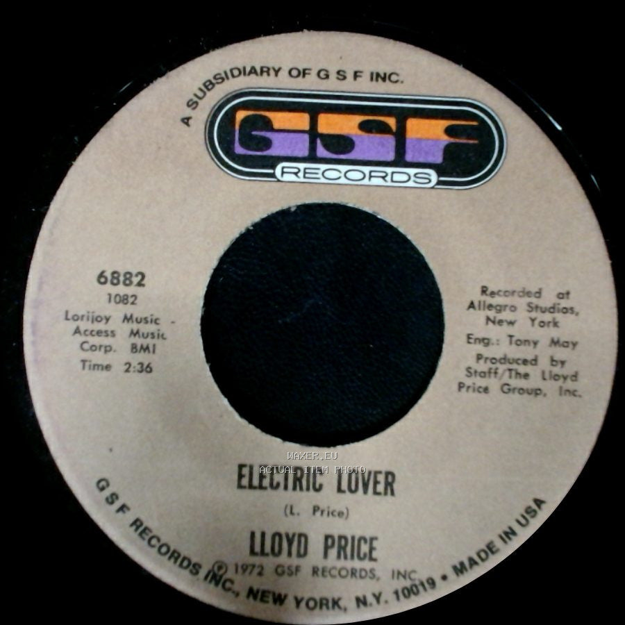 Lloyd Price - Sing A Song / Electric Lover side A
