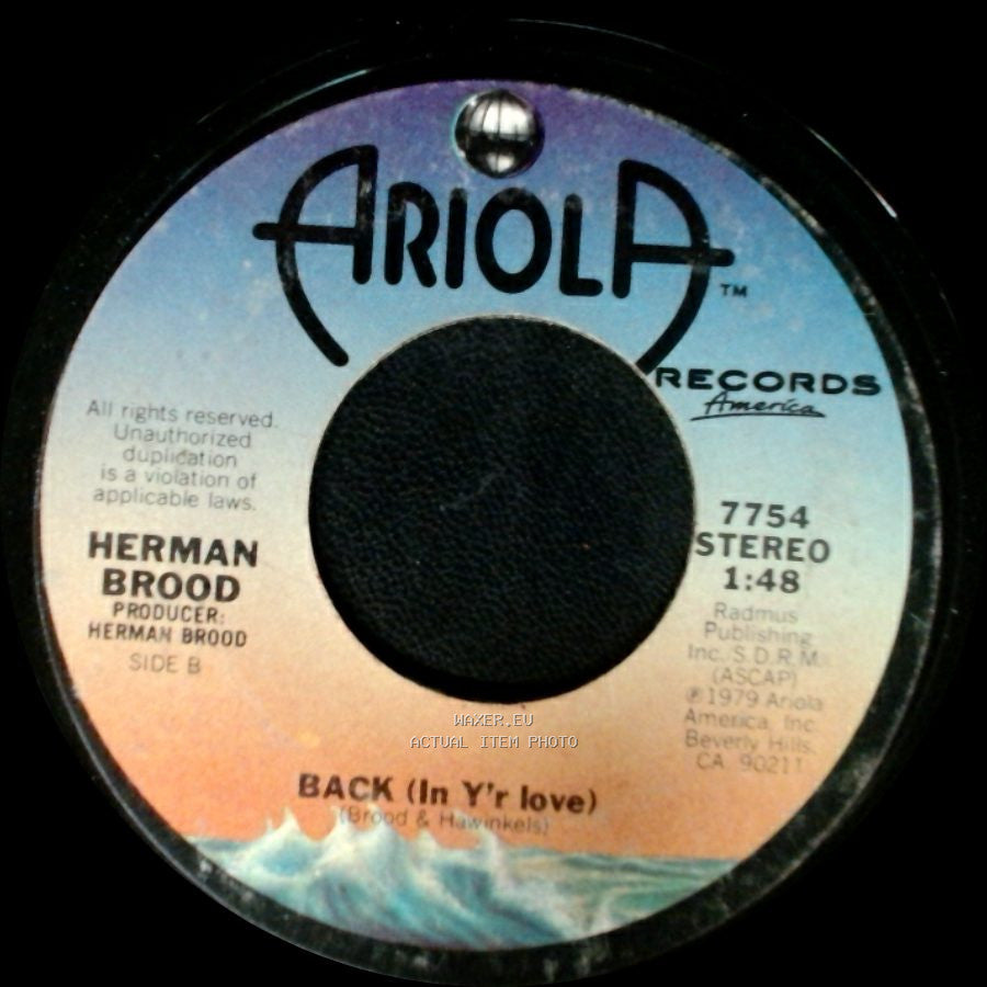 Herman Brood - Saturdaynight / Back (In Yr Love) side B
