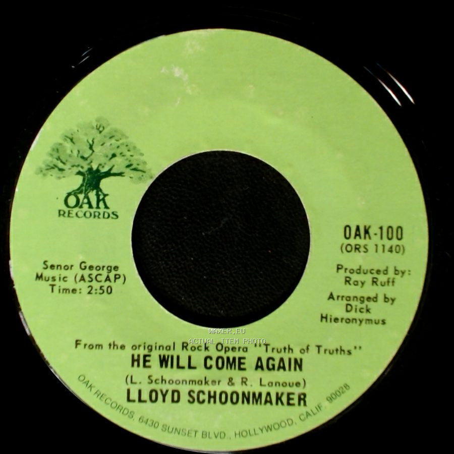 Lloyd Schoonmaker - God Called Unto Abraham / He Will Come Again side B