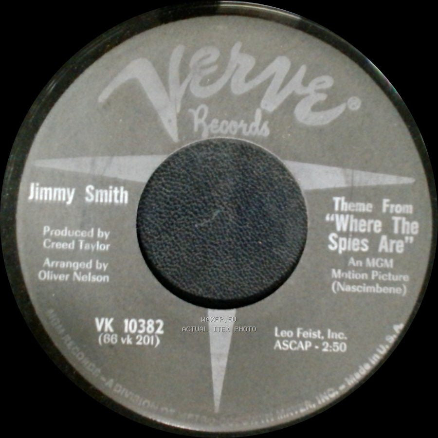 Jimmy Smith - Theme From 'where The Spies Are' / Slow Theme From "Where The Spies Are" side A