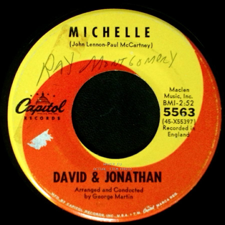 David & Jonathan - How Bitter The Taste Of Love / Michelle side B
