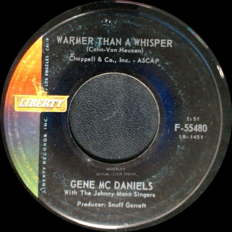Gene Mc Daniels - Point Of No Return / Warmer Than A Whisper side B