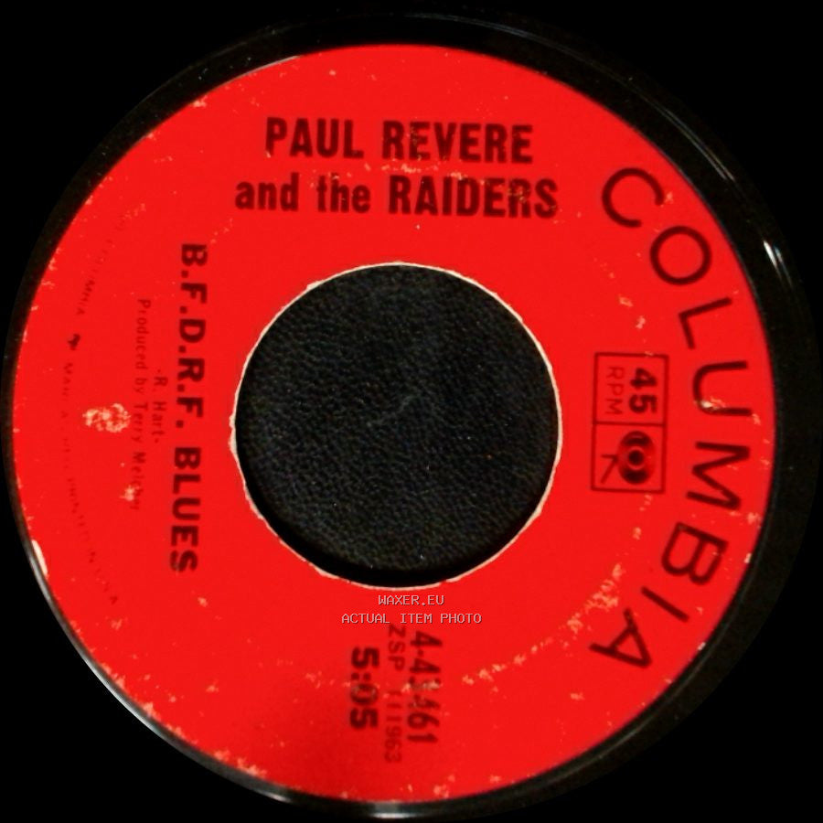 Paul Revere And The Raiders - B.F.D.R.F. Blues / Just Like Me side A
