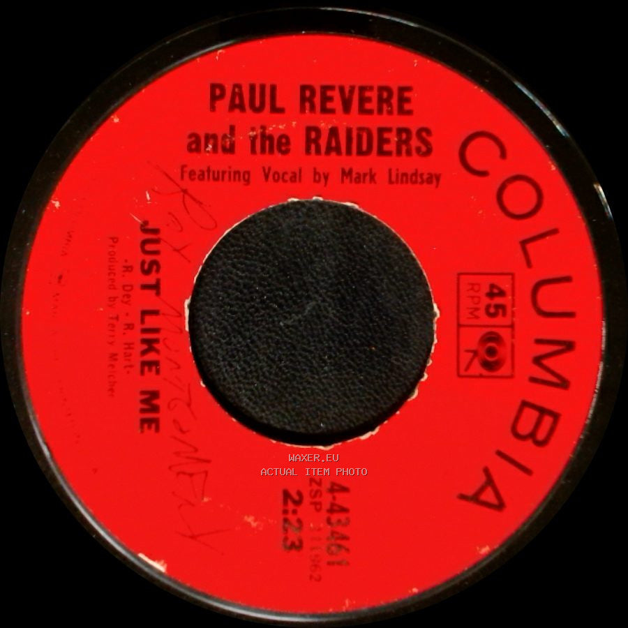 Paul Revere And The Raiders - B.F.D.R.F. Blues / Just Like Me side B