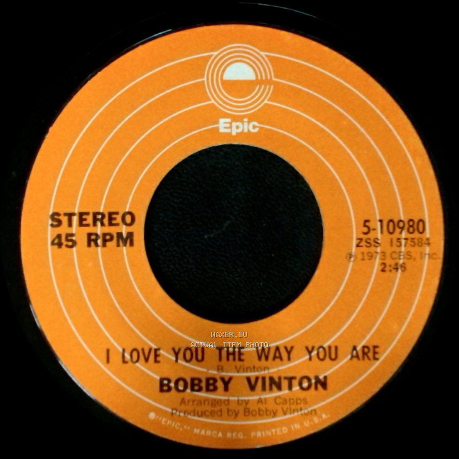 Bobby Vinton - Hurt / I Love You The Way You Are side B
