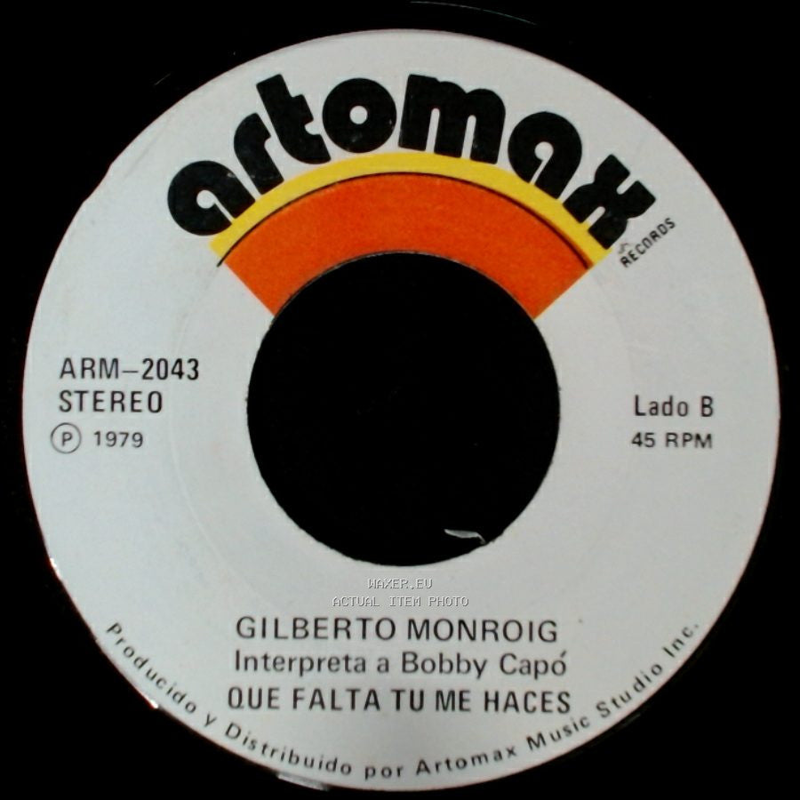 Gilberto Monroig - Piel Canela / Que Falta Tu Me Haces side B