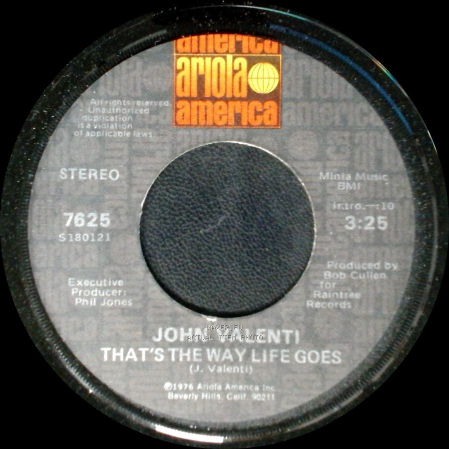 John Valenti - That's The Way Life Goes / Anything You Want side A