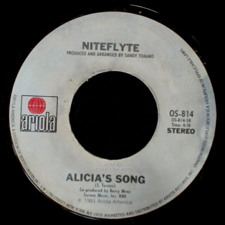 Niteflyte - Alicia's Song / You Are side B