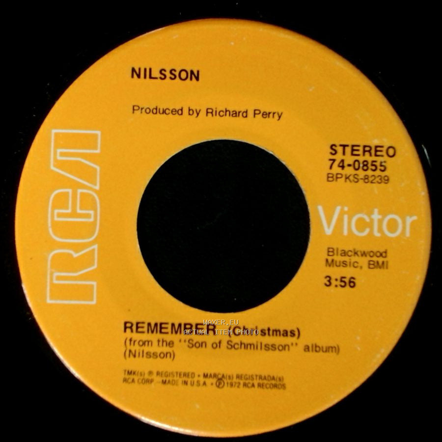 Nilsson - The Lottery Song / Remember (Christmas) side B