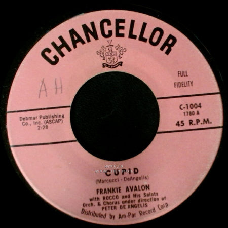 Frankie Avalon With Rocco And His Saints / Frankie Avalon - Jivin' With The Saints / Cupid side B