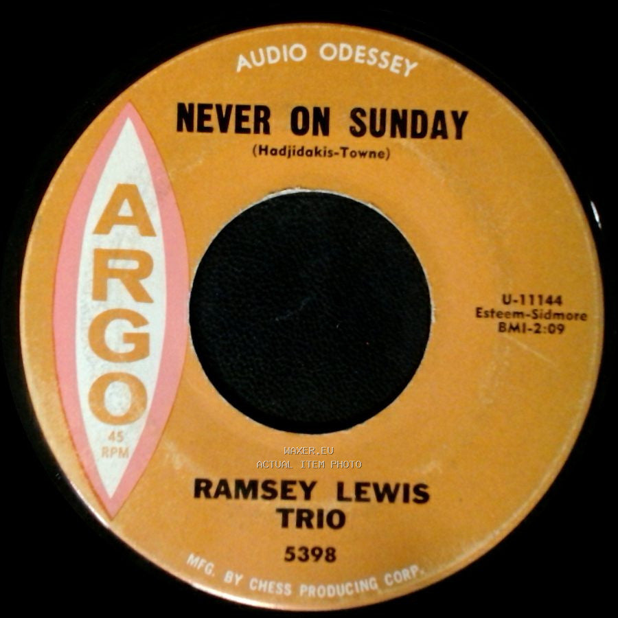 Ramsey Lewis Trio - The Ripper / Never On Sunday side B
