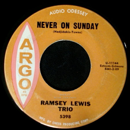 Ramsey Lewis Trio - The Ripper / Never On Sunday side B