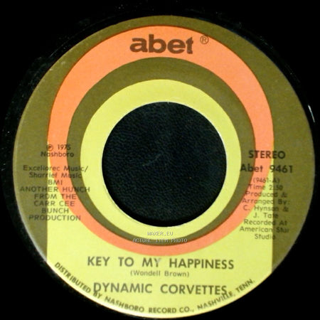 Dynamic Corvettes - Key To My Happiness Part 2 / Key To My Happiness side B