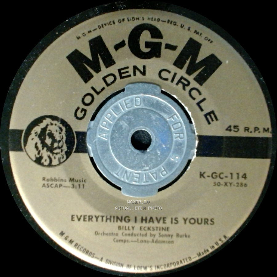 Billy Eckstine - Everything I Have Is Yours / I Apologize side A