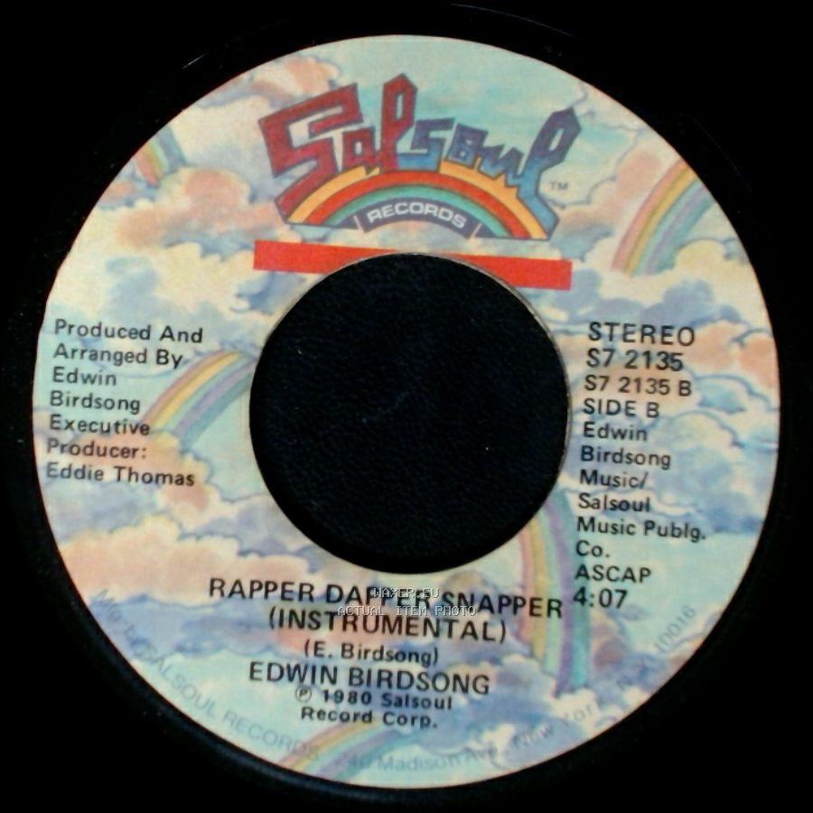 Edwin Birdsong - Rapper Dapper Snapper / Rapper Dapper Snapper (Instrumental) side B