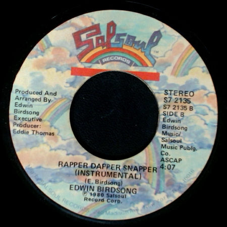 Edwin Birdsong - Rapper Dapper Snapper / Rapper Dapper Snapper (Instrumental) side B