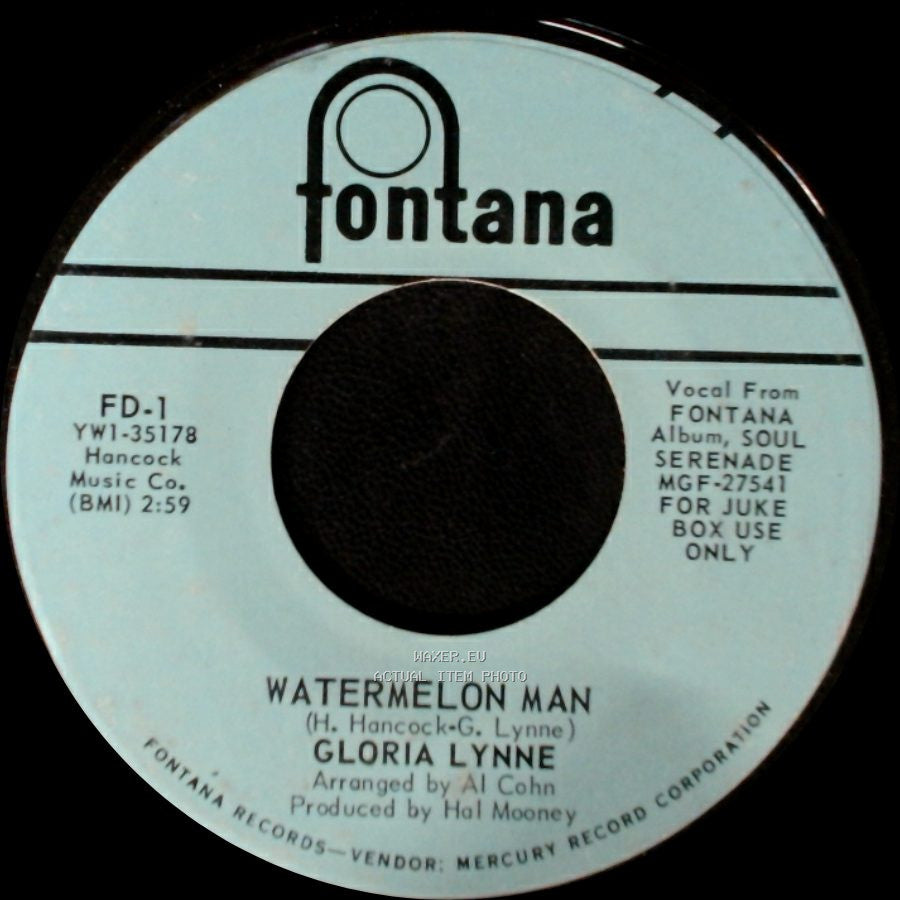 Gloria Lynne - Watermelon Man / All Alone side A