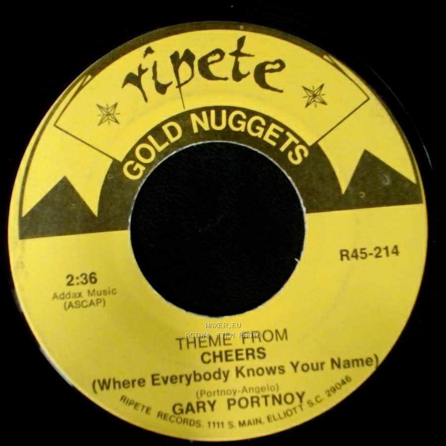 Edison Lighthouse / Gary Portnoy - Love Grows Where My Rosemary Goes / Theme From Cheers (Where Everybody Knows Your Name) side B