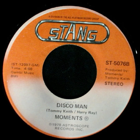 Moments - Disco Man / Rain In My Backyard side A