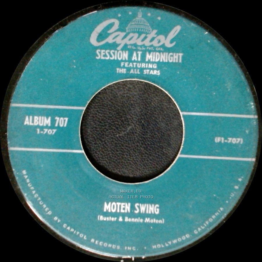 Session At Midnight Featuring The All Stars - Session At Midnight / Moten Swing side B