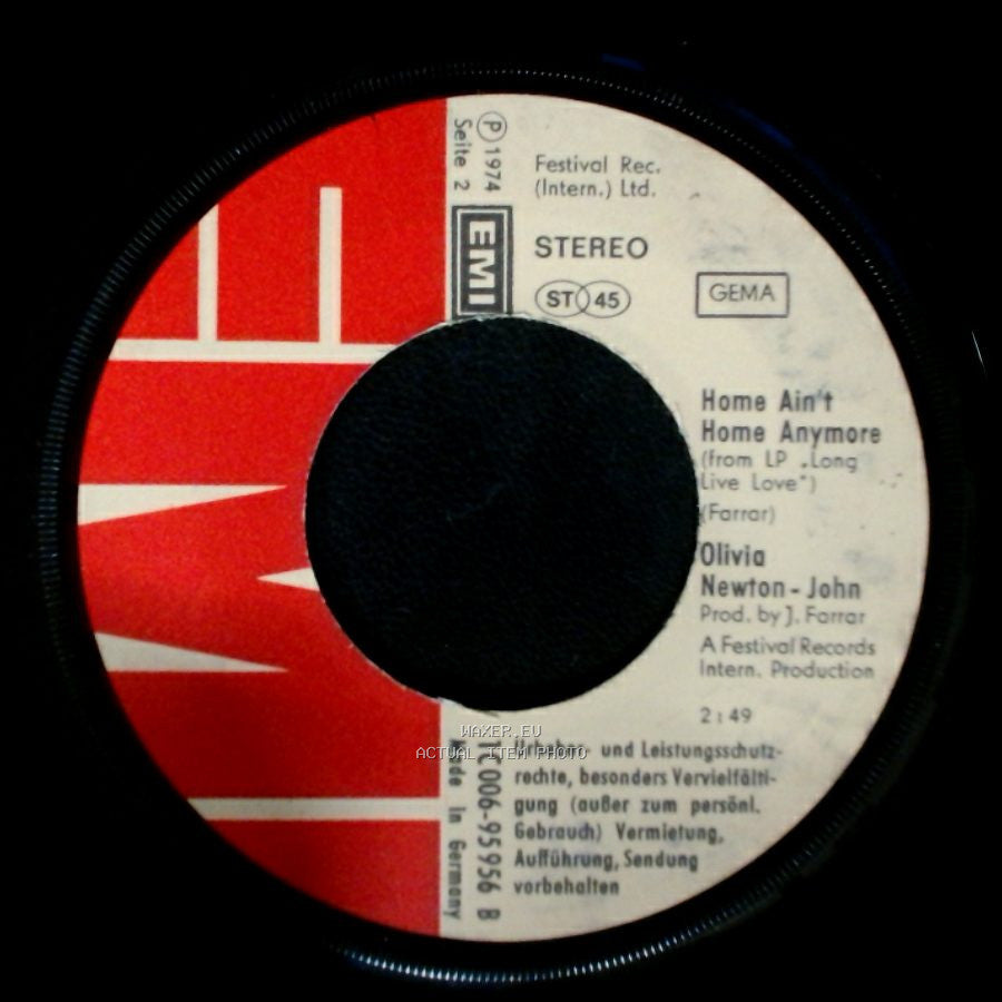 Olivia Newton-John - I Honestly Love You / Home Ain't Home Anymore side B