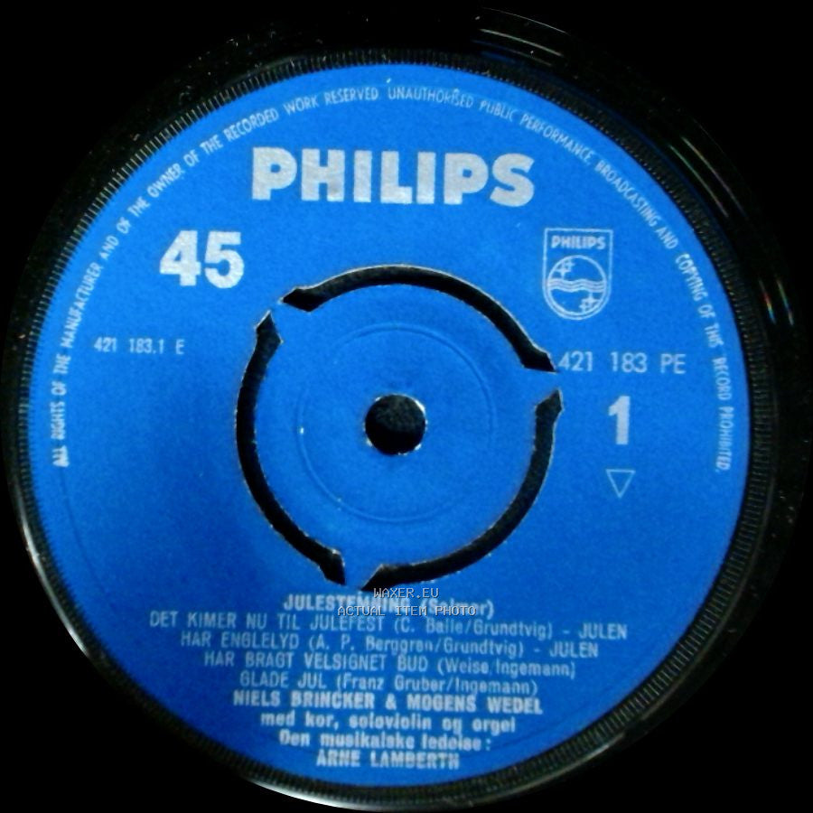 Niels Brincker & Mogens Wedel / Statsradiofonien's Drengekor - Julestemning / Julestemning (Sange) side A