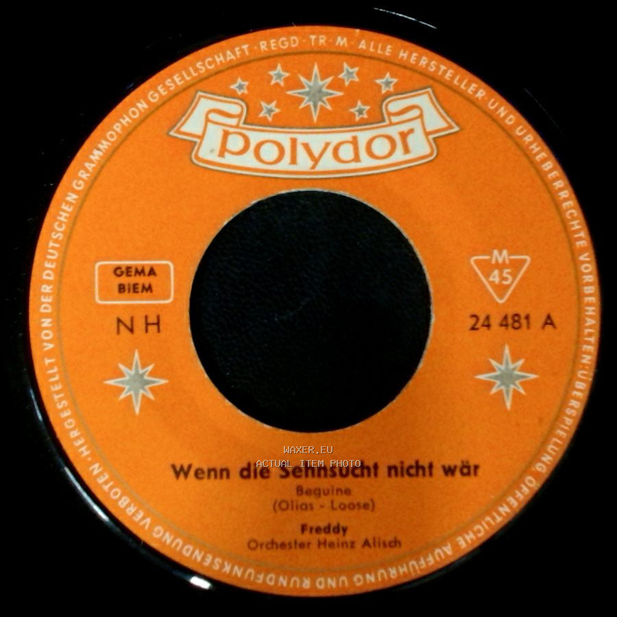 Freddy - Wenn Die Sehnsucht Nicht Wär / So Viel Träume side A