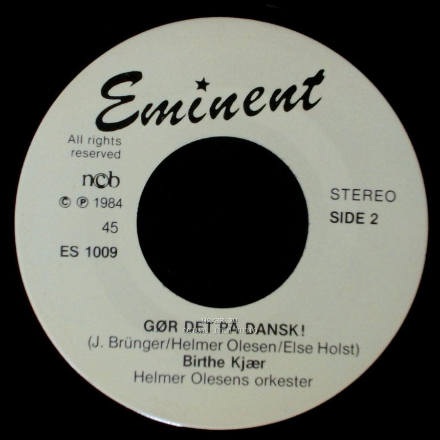 Birthe Kjær - Hvorfor Er Kærlighed Rød? / Gør Det På Dansk! side B