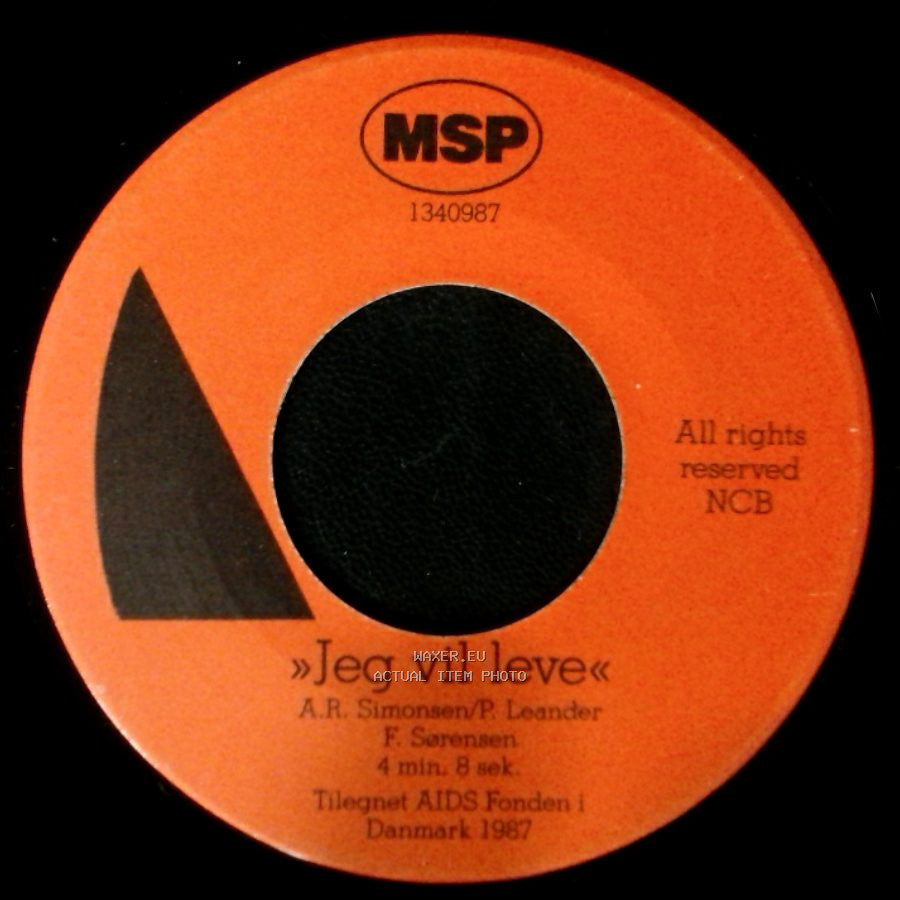 Unknown Artist - Jeg Vil Leve / Sang Til Sommer side A