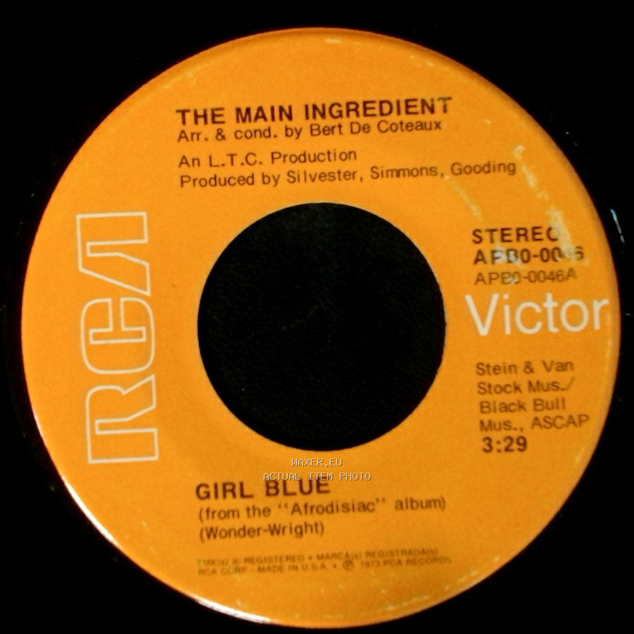 The Main Ingredient - Girl Blue / Movin' On side A