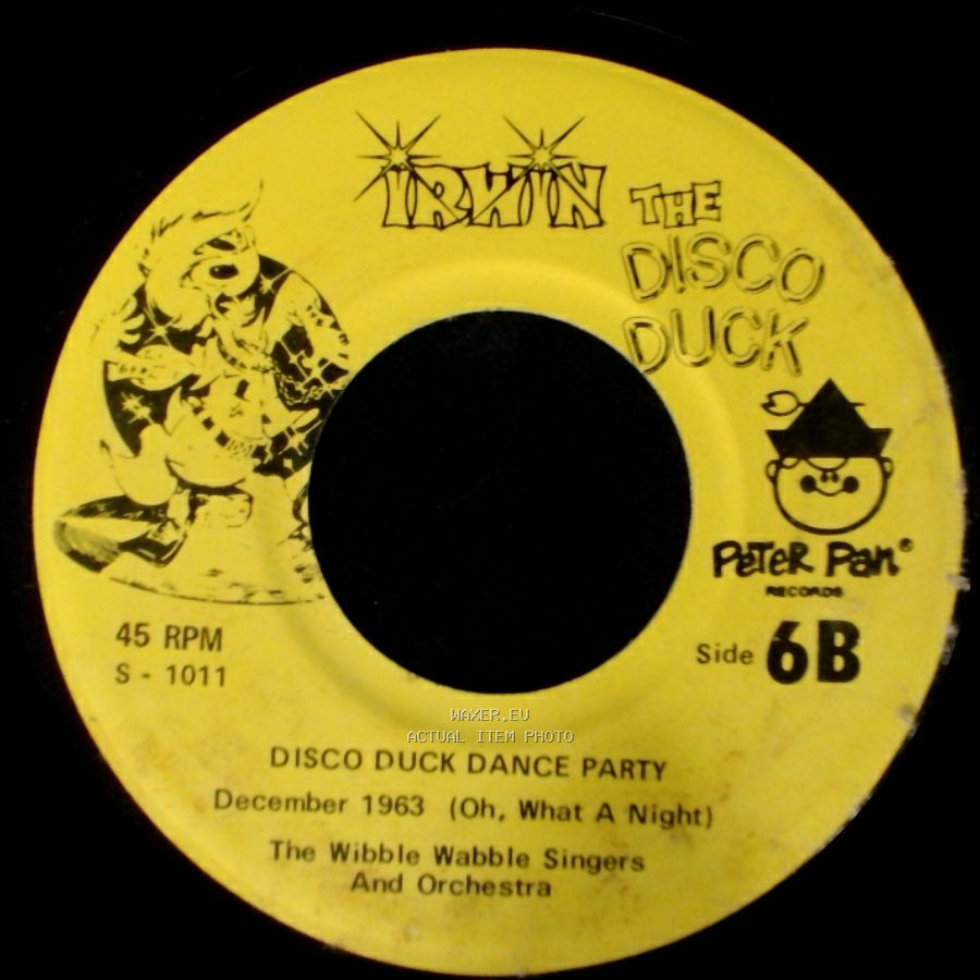 The Wibble Wabble Singers And Orchestra - Disco Duck Dance Party / Disco Duck Dance Party Kung-Fu Fighting side A