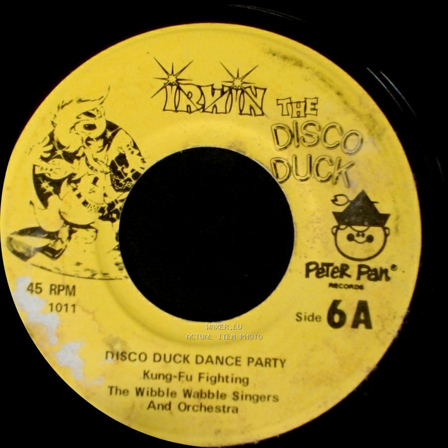 The Wibble Wabble Singers And Orchestra - Disco Duck Dance Party / Disco Duck Dance Party Kung-Fu Fighting side B