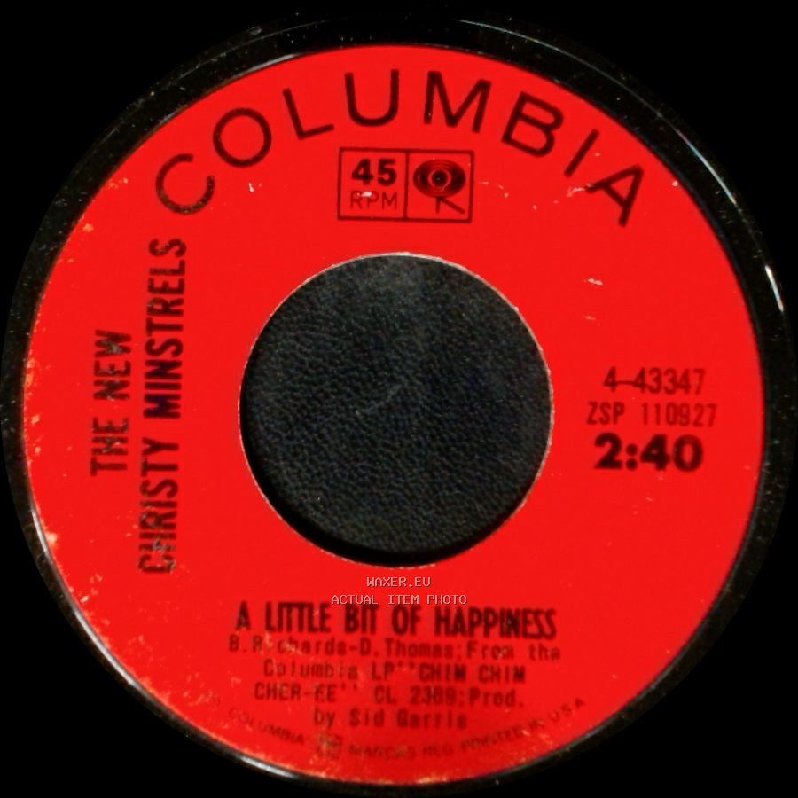 The New Christy Minstrels - A Little Bit Of Happiness / Jim 'n' I, Him 'n' L, Flying In The Gemini side A