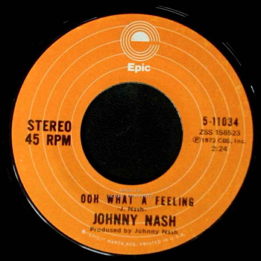 Johnny Nash - Yellow House / Ooh What A Feeling side B