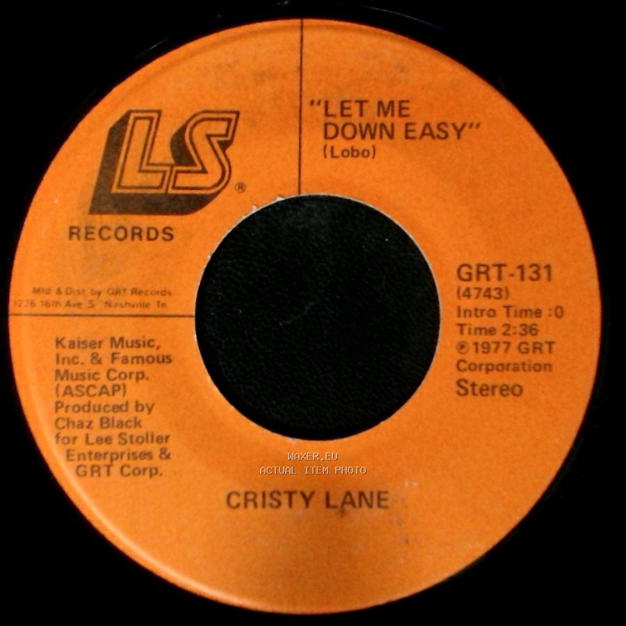 Cristy Lane - "This Is The First Time (I’ve Seen The Last Time On Your Face)" / Let Me Down Easy side B