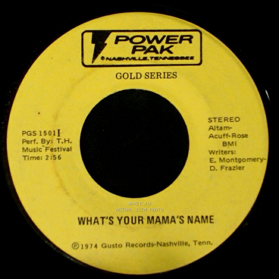 T.H. Music Festival - Blood Red And Goin' Down / What's Your Mama's Name side B