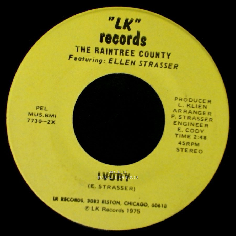 The Raintree County Featuring: Ellen Strasser - Love Song / Ivory side B