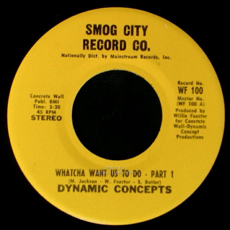 Dynamic Concepts - Whatcha Want Us To Do - Part 1 / Whatcha Want Us To Do - Part 2 side B