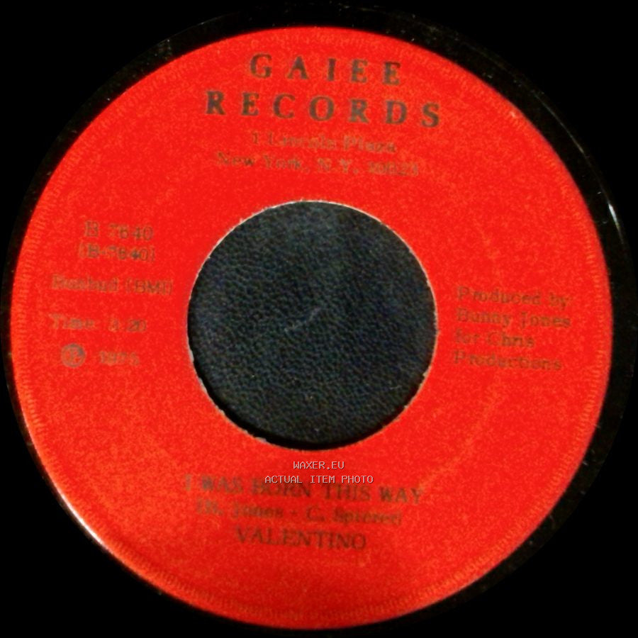 Valentino - I Was Born This Way / Liberation side A