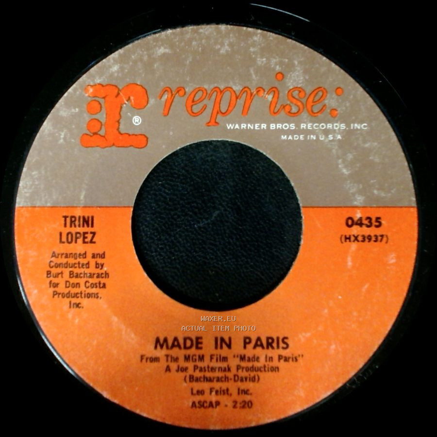 Trini Lopez - Made In Paris / Pretty Little Girl side A