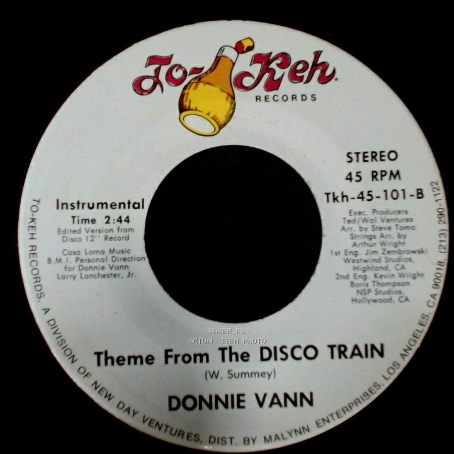 Donnie Vann - Theme From The Disco Train / Disco Train side A