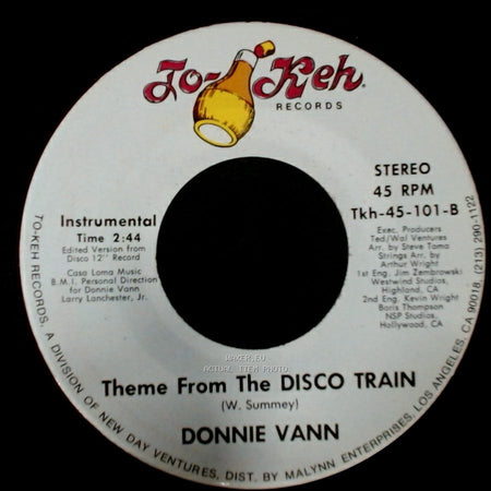 Donnie Vann - Theme From The Disco Train / Disco Train side A