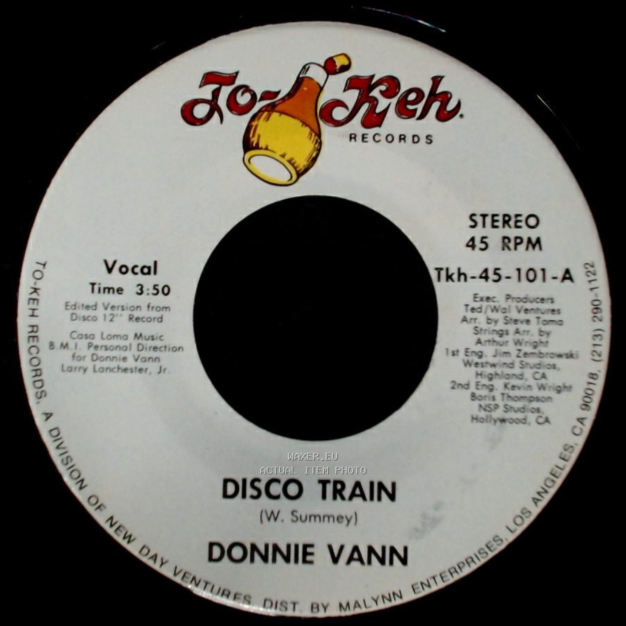 Donnie Vann - Theme From The Disco Train / Disco Train side B