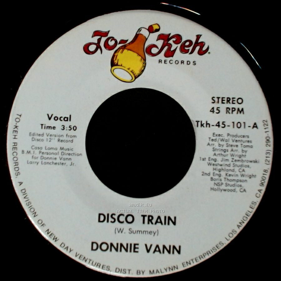 Donnie Vann - Theme From The Disco Train / Disco Train side B