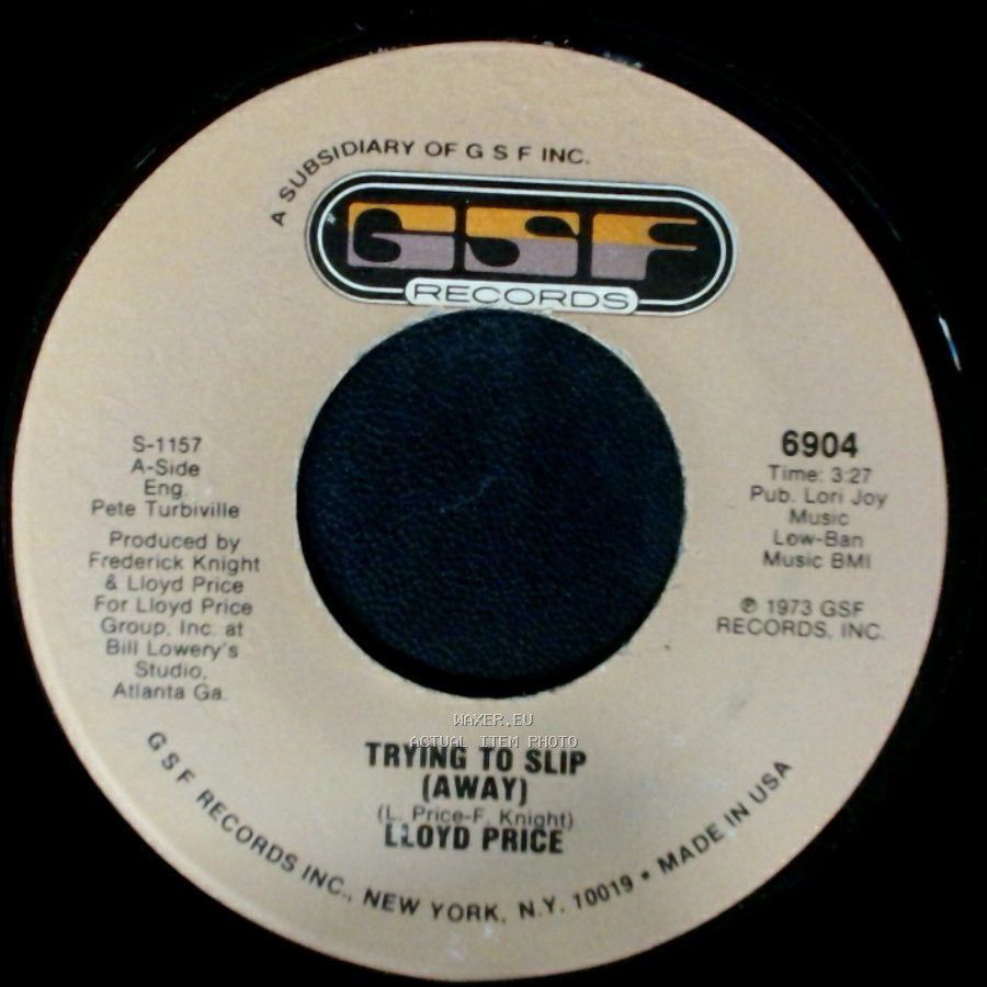 Lloyd Price - Trying To Slip (Away) / They Get Down side A