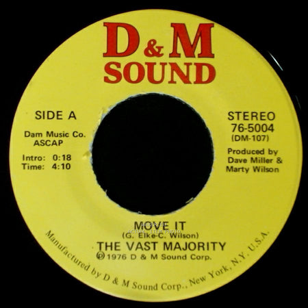 The Vast Majority - Move It / Take It side A