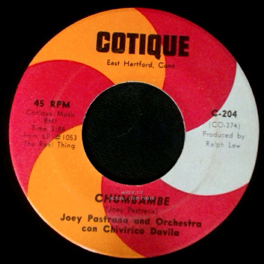 Joey Pastrana And Orchestra Con Chivirico Davila - Chumbambe / Noche De Ronda side A